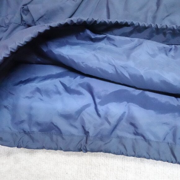 Vintage Structure Jacket Large Blue Anorak Nylon 1/4 Zip Cinch Waist - Picture 2 of 12